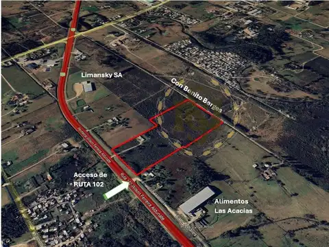 VENTA TERRENO APTO LOGISTICO RUTA 102 , DOBLE FRENTE