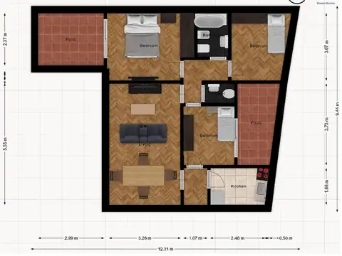 Departamento en Venta de 3 dormitorios