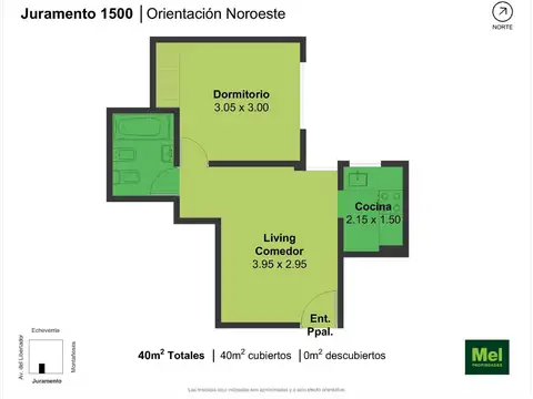 Juramento 1578 , Piso 4