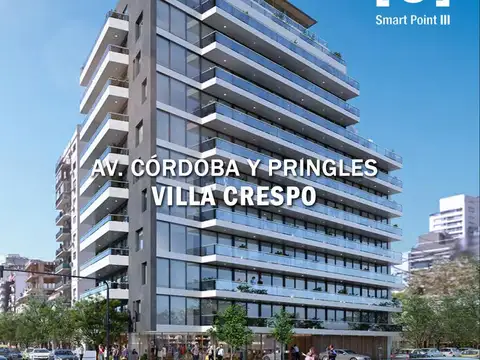 VENTA 2 AMBIENTES SUITE AMENITIES PREMIUM 49 MTS - VILLA CRESPO SMART POINT III Entrega MAYO 2026