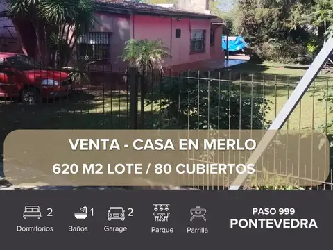 CASA EN VENTA PONTEVEDRA 2 DORMITORIOS JARDIN COCHERA