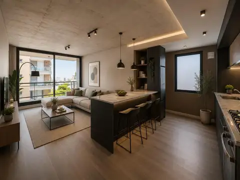 Departamento 1 dormitorio a la venta en barrio Abasto