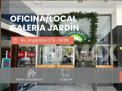 VENTA OFICINA/LOCAL GALERIA JARDIN AV. ARGENITINA