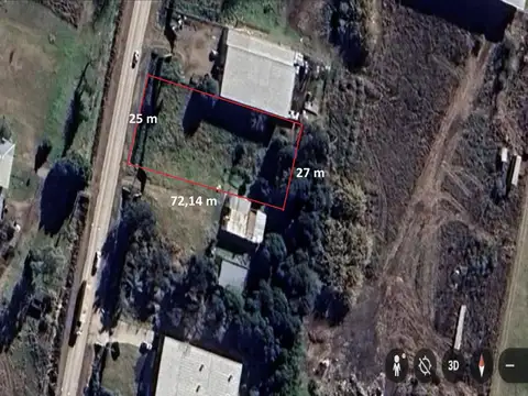 SE VENDE LOTE DE 1825M2 SOBRE RUTA 2 ZONA RURAL