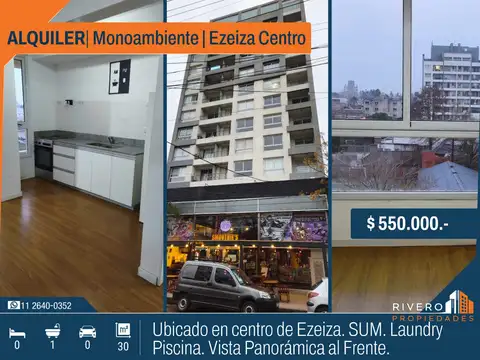 Alquiler Monoambiente Ezeiza Centro