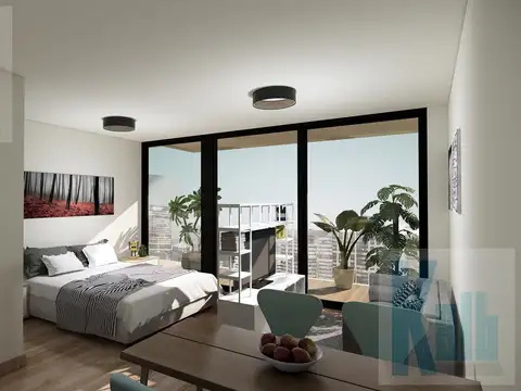 Amplio Departamento Monoambiente con balcón divisible en Monserrat en pozo entrega 2026