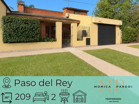 CASA EN VENTA EN PASO DEL REY CON GARAGE AMPLIO Y TALLER INDEPENDIENTE