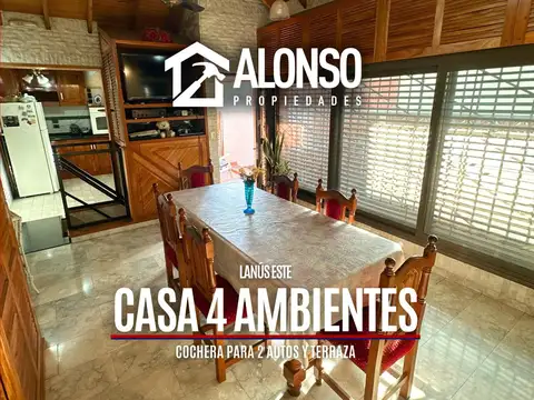 Casa 4 Ambientes con Cochera en Venta en Lanús