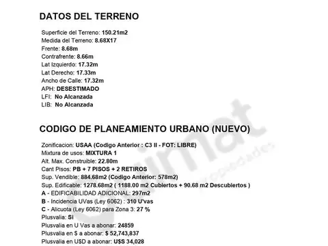 Terreno en Venta de 150,0 m2