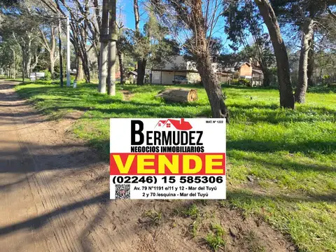 Venta lote esquina av. 27 y formosa santa teresita