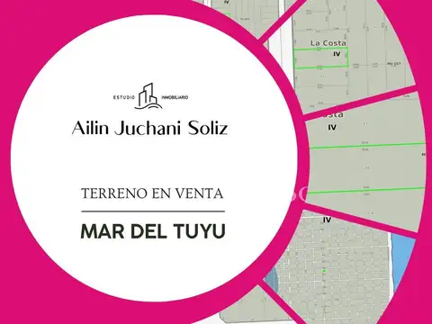 TERRENO EN VENTA MAR DEL TUYU