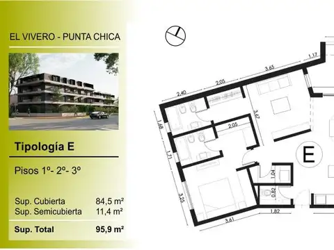 Departamento en Venta de 2 dormitorios