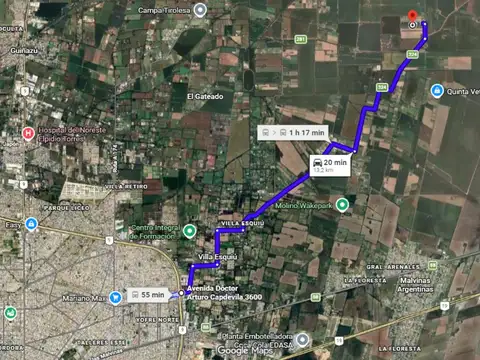 VENTA CAMPO 13 HECTAREAS ZONA VILLA ESQUIU