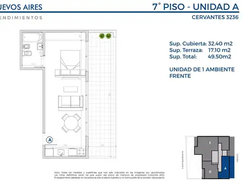 Departamento en el emprendimiento Emprendimiento Cervantes 3
