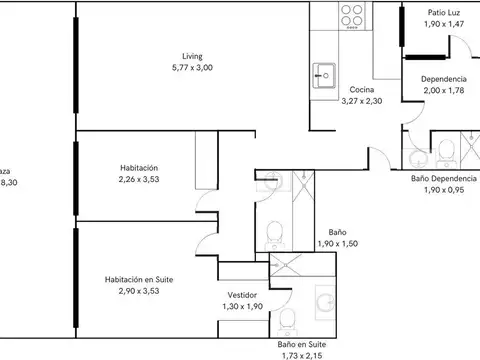 Departamento en Venta de 2 dormitorios