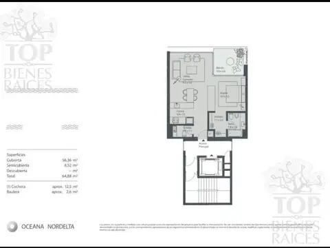 Departamento en Venta de 2 ambientes