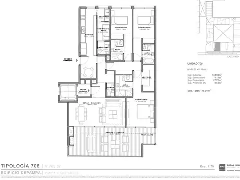 Departamento 4amb Emprend DePampa full amenities Belgrano