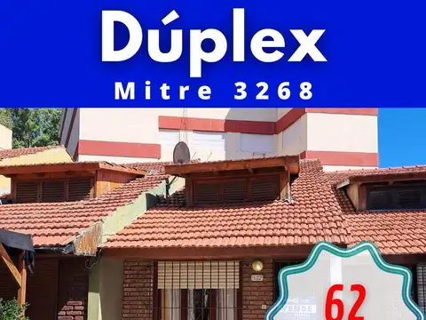 Duplex, 2 dormitorios, cochera, patio