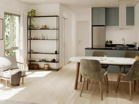 Departamento 3 ambientes con 1 baño