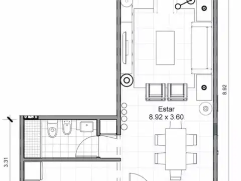 Departamento en Venta con 1 cochera