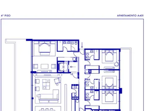 Departamento en Venta de 5 ambientes