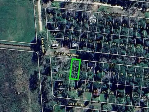 Terreno en Venta 15  mts Frente