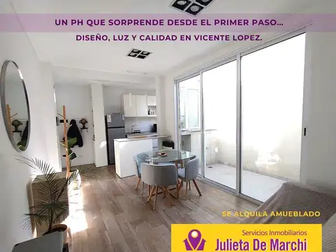 PH de 2 ambientes totalmente remodelado, amueblado y sin expensas en Vicente López