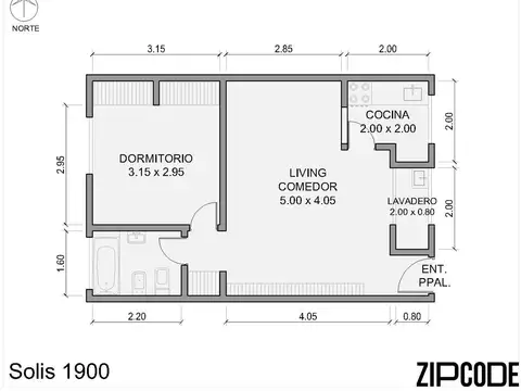 Departamento en Venta de 2 ambientes