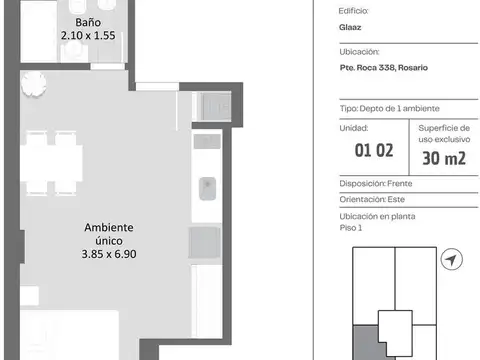 Pte. Roca 338  1ºB