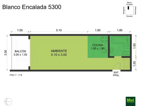 Blanco Encalada 5300, Piso 7