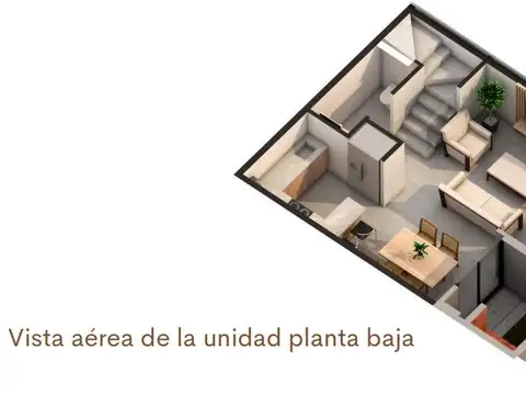 Casa 3 ambientes con 2 baños