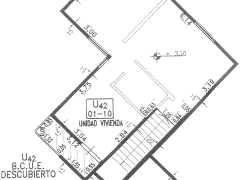 Departamento 3 ambientes con 1 baño