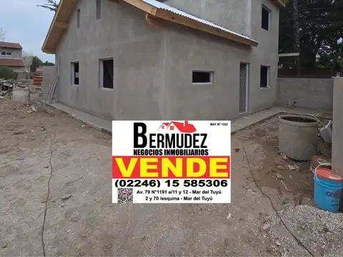 Venta Chalet 3 Ambientes Al Medio Calle 72 Entre 5 Y 6 Mar Del Tuyu Anticipo y Cuotas 