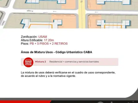 Terreno en Venta en Chacarita, USD 495.000