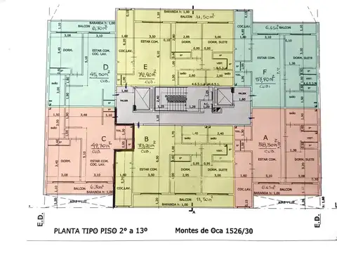 Departamento 2 ambientes con 2 baños