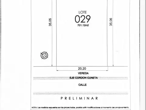 Terreno en Venta en San Matias, USD 85.000