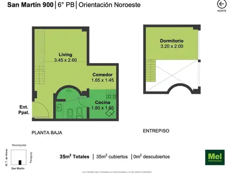 Departamento en Venta de Monoambiente