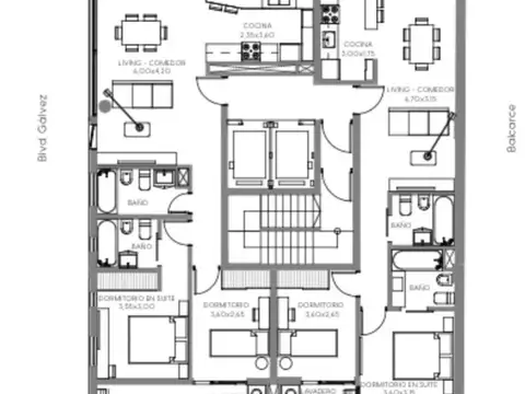 Departamento en Venta de 4 ambientes
