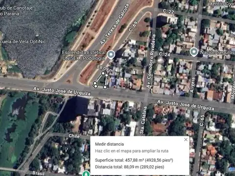 Terreno sobre Costanera - Esquina unica