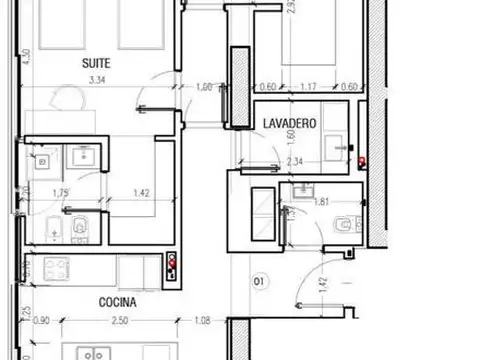 Departamento en Venta de 3 ambientes
