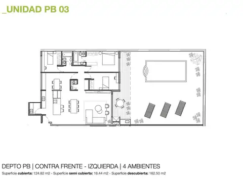 Departamento en Venta de 4 ambientes