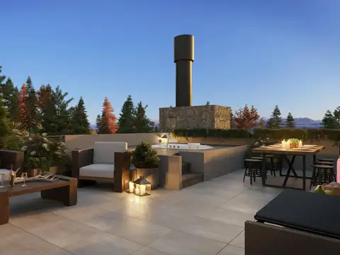 Departamento duplex 2 amb venta con rooftop, jacuzzi y vista al lago, alhuen bariloche