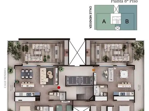 Venta Deptos. 2 Dormitorios en Construcción, Mendoza 800 - Gazze