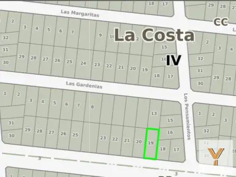Terreno en Venta 15  mts Frente
