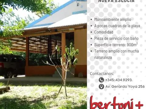 Casa Monoambiente con 1 baño