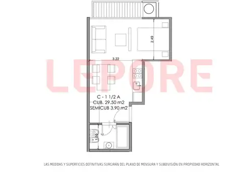 CABALLITO | Departamento 1 1/2 amb