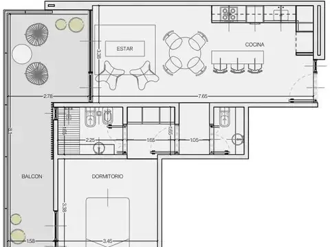 Departamento en Venta de Monoambiente