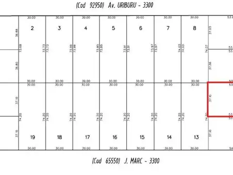Terreno en Venta de 2000,0 m2
