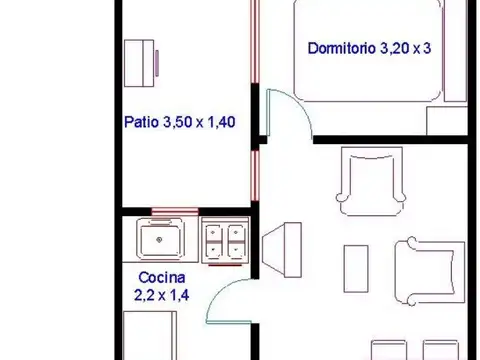 La Pampa 2600, Piso PB