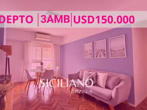 Departamento - Caballito - 3 amb. reciclado a nuevo c/balcón y baulera - 54m²